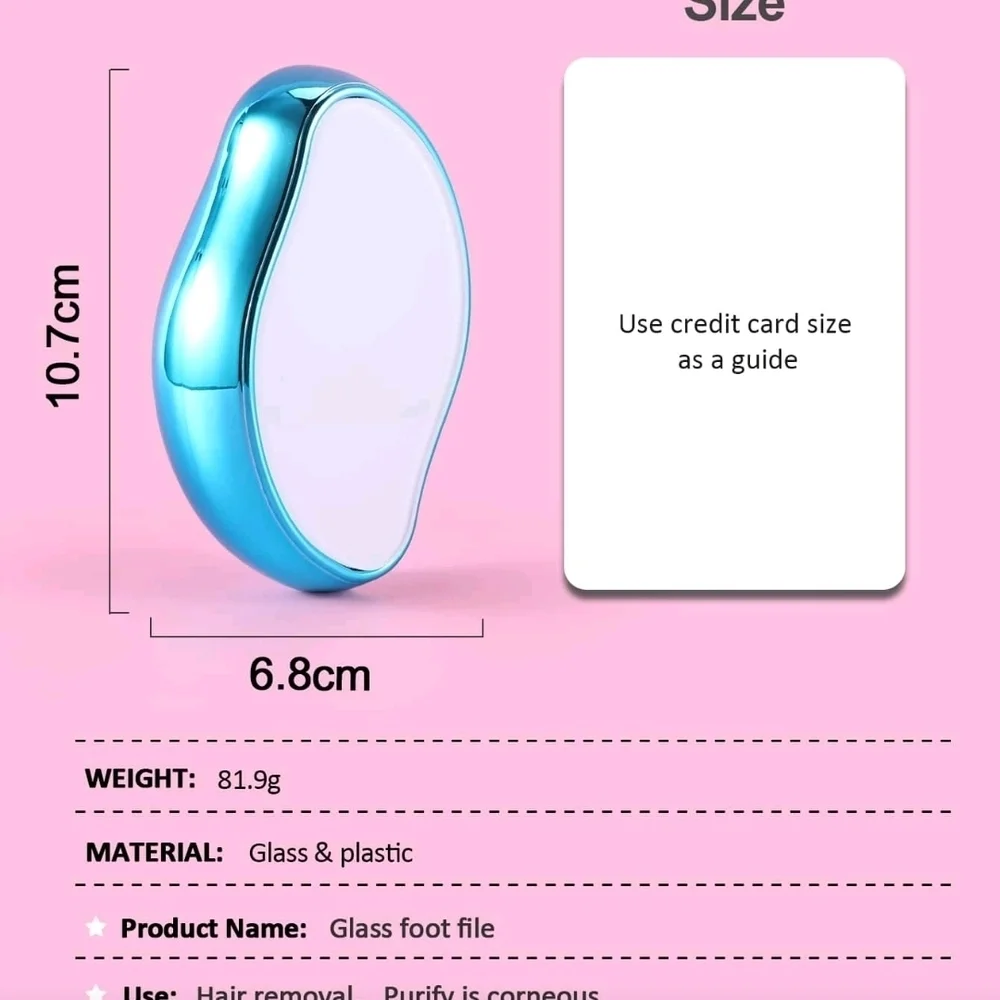 Sleek Blue Hair Removal Tool for Women